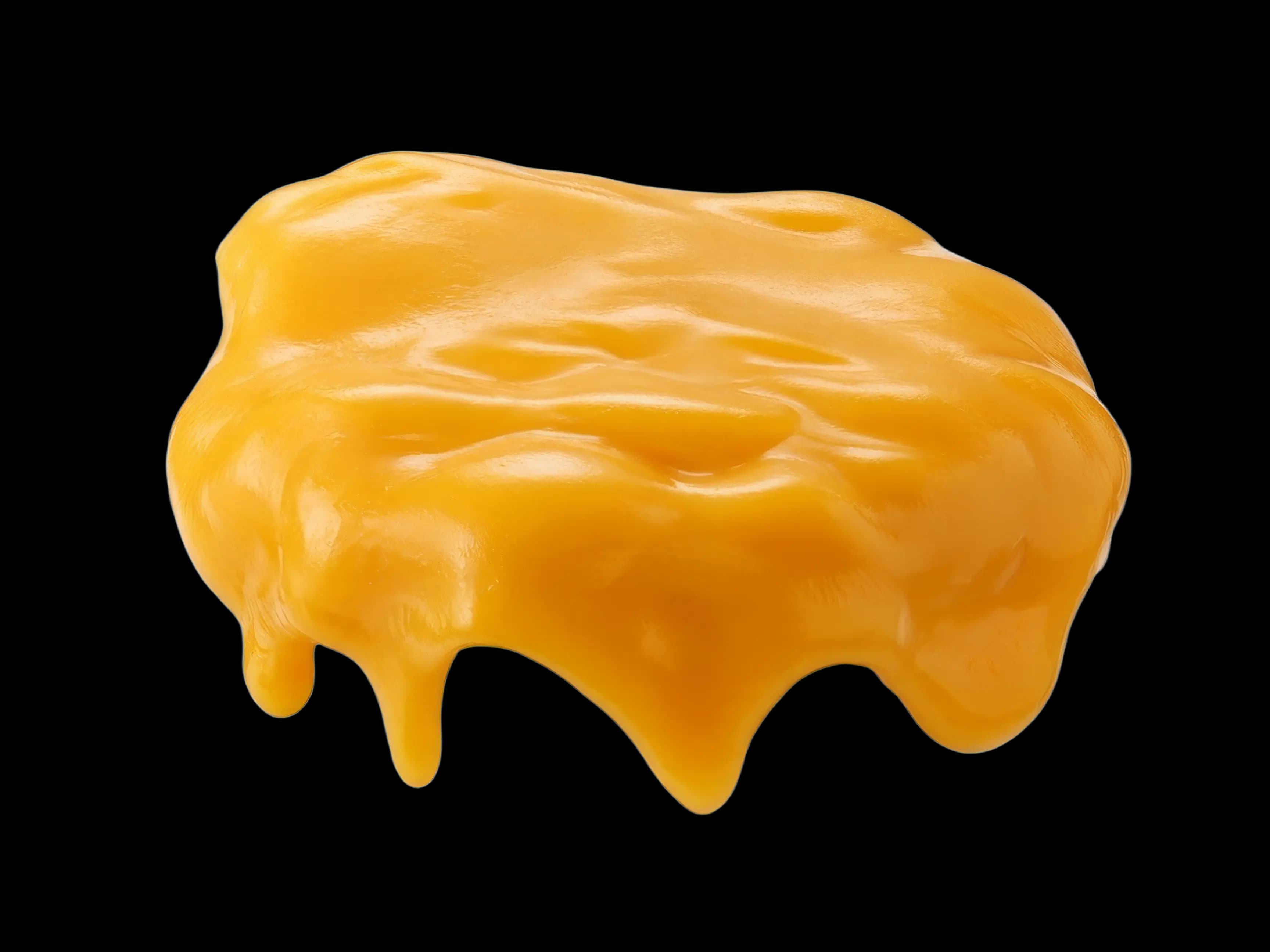 Melted American cheddar